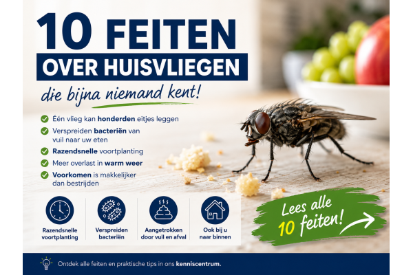10 feiten over huisvliegen die bijna niemand kent