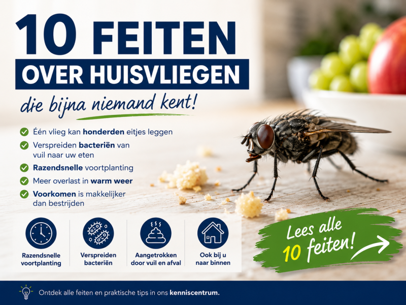 10 feiten over huisvliegen die bijna niemand kent