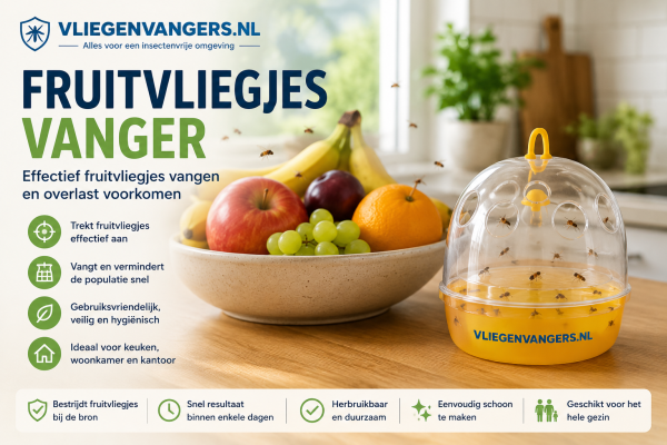 Fruitvliegjes Vanger: De Beste Manieren om Fruitvliegjes te Bestrijden