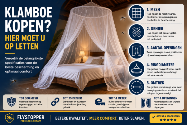 Klamboe kopen? Hier moet u op letten | Complete keuzehulp