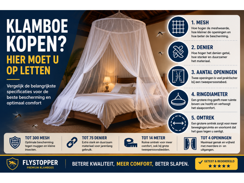 Klamboe kopen? Hier moet u op letten | Complete keuzehulp