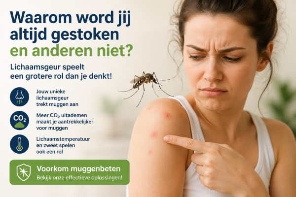 Muggen hebben voorkeur voor bepaalde aangeboren lichaamsgeur