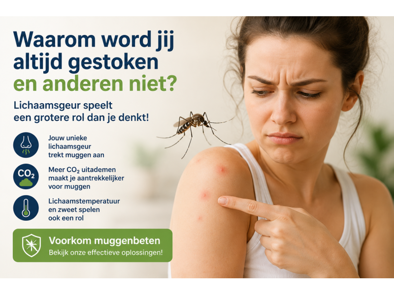 Muggen hebben voorkeur voor bepaalde aangeboren lichaamsgeur