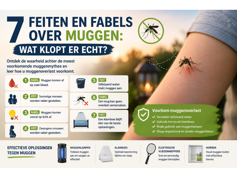 7 feiten en fabels over muggen: wat klopt er echt?