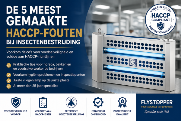 De 5 meest gemaakte HACCP-fouten bij insectenbestrijding | Flystopper