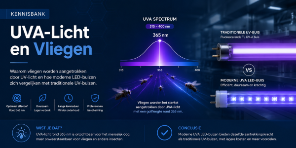 UVA Licht en Vliegen | Verschil tussen UV-Buizen en LED Buizen
