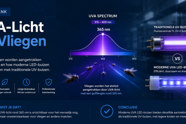 UVA Licht en Vliegen | Verschil tussen UV-Buizen en LED Buizen