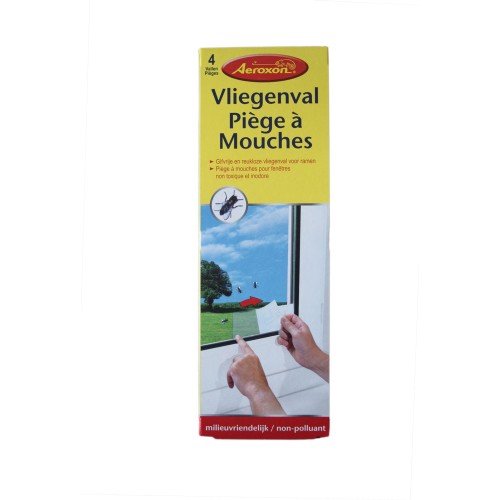 Aeroxon Vliegenval voor ramen 4 stuks