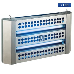 Flystopper GB30L – RVS LED Vliegenlamp met kleefplaat