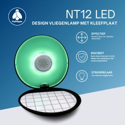 Flystopper NT12 - Design vliegenlamp met kleefplaat HACCP