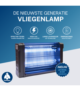 Vliegenlamp Flystopper HV16L - 7W - LED - 4000 Volt