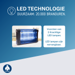 Vliegenlamp Flystopper HV16L - LED - 4000 Volt