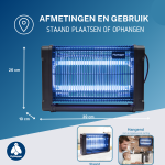 Vliegenlamp Flystopper HV16L - LED - 4000 Volt
