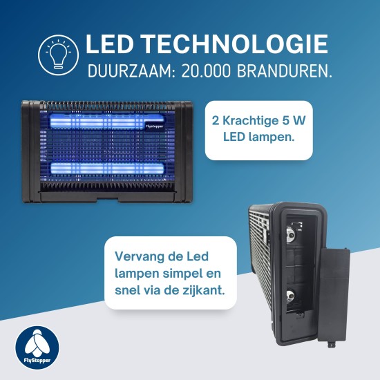 Vliegenlamp Flystopper HV200 L - 10W Led - 4000 Volt