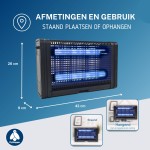 Vliegenlamp Flystopper HV200 L - 10W Led - 4000 Volt