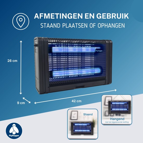 Vliegenlamp Flystopper HV200 L - 10W Led - 4000 Volt