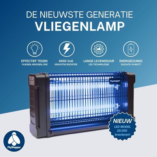 Vliegenlamp Flystopper HV30L - LED - 30 Watt - 4000 Volt