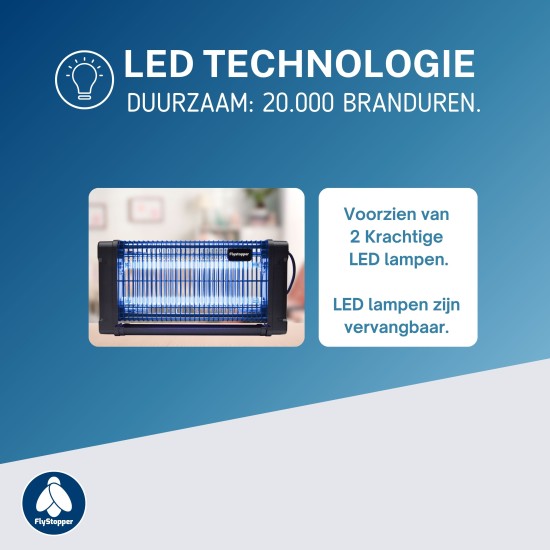 Vliegenlamp Flystopper HV30L - LED - 30 Watt - 4000 Volt