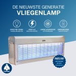 Vliegenlamp Flystopper HV400L LED - Volledig RVS - 18 Watt LED - 4000 Volt