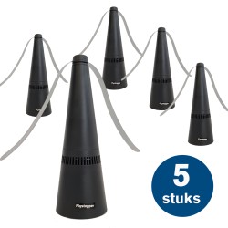 5 stuks Ecologische vliegenverjager voor op tafel | werkt op batterijen en op het lichtnet | Flystopper