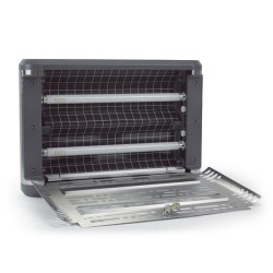 Vliegenlamp Edge 30 watt RVS Professional 120m2