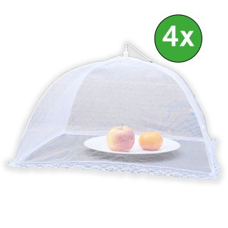 Alpina Pop-up vliegenkap - 2-delig - compact en draagbaar - wit