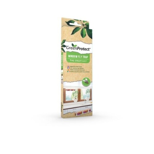 Anti-vliegen - vliegenval raamstickers Green Protect | 6 stuks