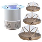 20% korting Anti-Muggen en Vliegen Voordeelpakket | Muggenlamp LED met aanzuiging | 3x Bamboe Vliegenkapjes