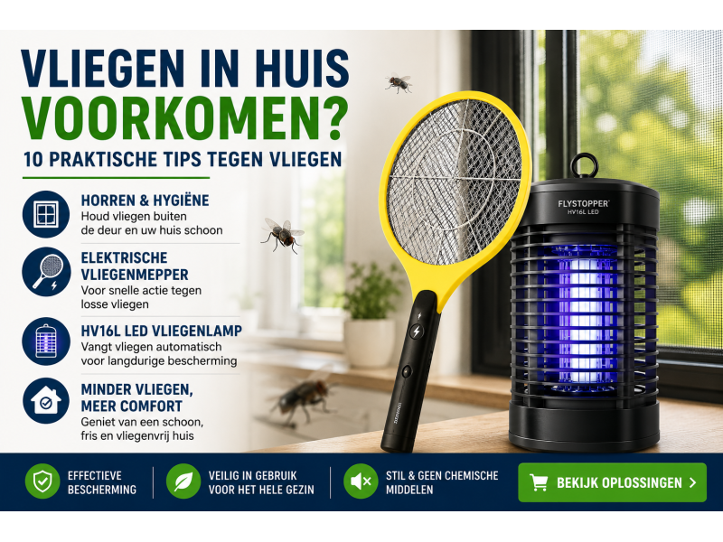 Vliegen in Huis Voorkomen? 10 Praktische Tips Tegen Vliegen