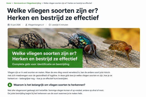 Welke vliegensoorten komen voor in Nederland? Herken de meest voorkomende vliegen