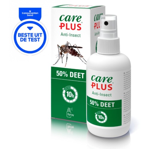 Care Plus - deet 50% spray - 200ml - muggenspray - anti insect - insectenspray
