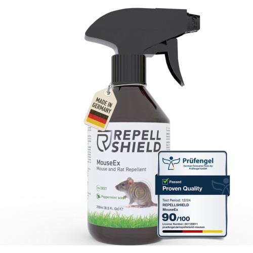 RepellShield Muizen Spray - Ongediertewering | Diervriendelijk Muizen Verjagen