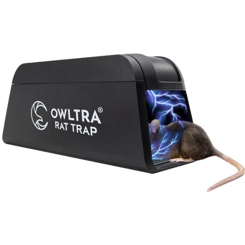 OWLTRA® Elektrische rattenval - Ongediertebestrijding - Veilig & Hygiënisch - Effectief