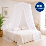 2 persoons Klamboe XXL - Met 80 cm ring - 14 m omtrek | Flystopper K1402 