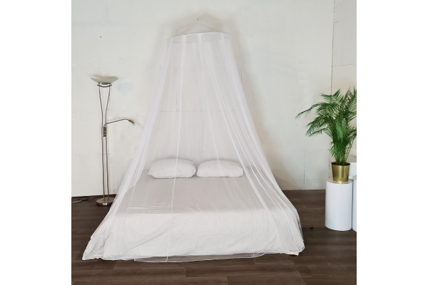 Ongestoord Nachtrust met de 2-Persoons Klamboe XXL 14 meter omtrek met 80cm ring en 2 ingangen