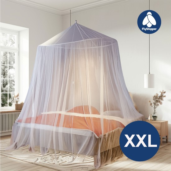 2 persoons Klamboe XXL - Extra grote en luxe klamboe 80x250x1400 cm | Flystopper k1500
