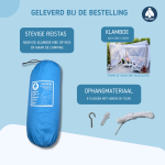  Klamboe recht voor tuin en patio XXXL 400x300x230cm Flystopper K4000