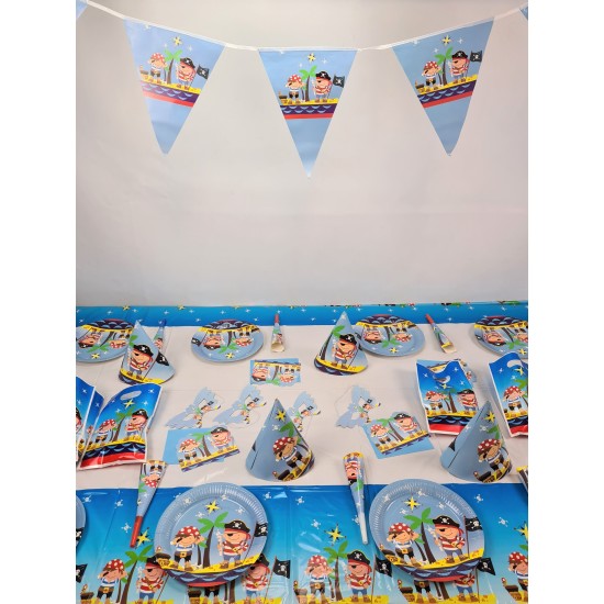 verjaardag versiering Kinderfeestje - Pakket voor verjaardagsfeestje jongens - Thema Piraten