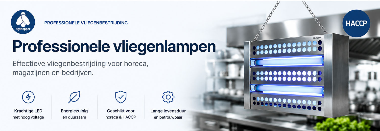 Professionele vliegenlamp voor horeca en grootkeuken